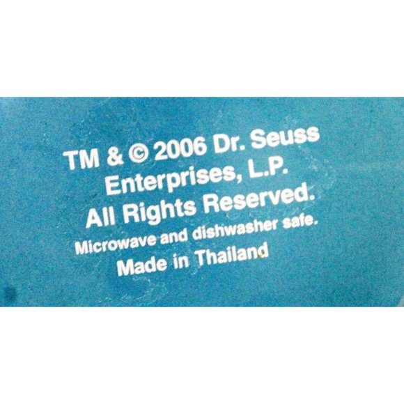 Universal Islands of Adventure Dr Suess Thing 1 & 2 Blue 3D Mug 2006 Bead/Glitte - Picture 9 of 10